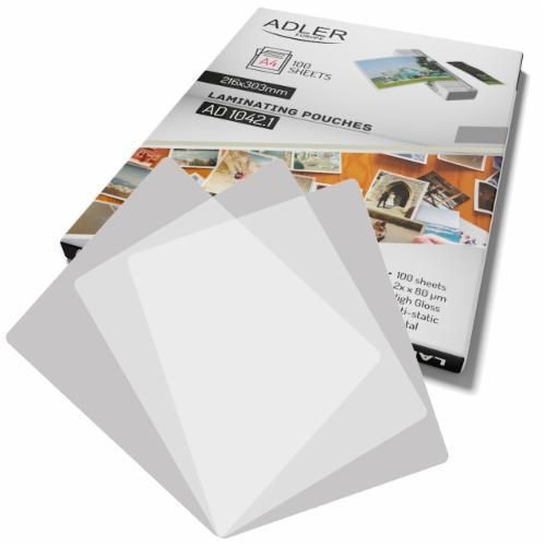 Пленка к ламинатору Adler AD 1042.1 - A4 (UA-01)