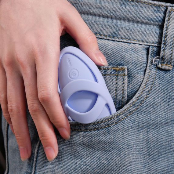Смарт-вібратор для клітора Svakom Echo 2 Sky Blue, підігрів до 38 °C, знімна насадка на палець Sex Aura | Зображення 9
