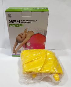 Мяч для фитнеса MS 0380-3 с рожками, 45см, 350г, в коробке (6903317445844) Жёлтый