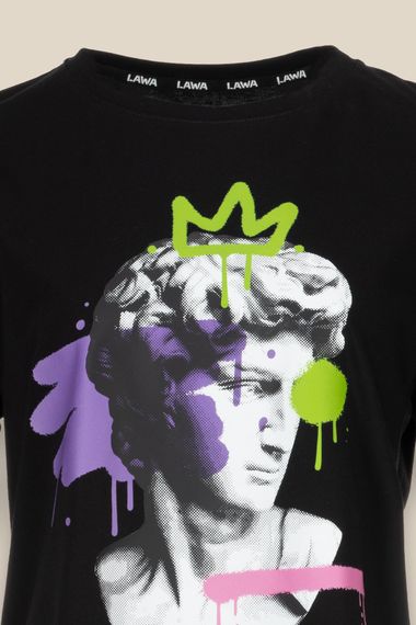 Футболка жіноча LAWA P-WB02342 L Чорний (2000990485175) | Зображення 1