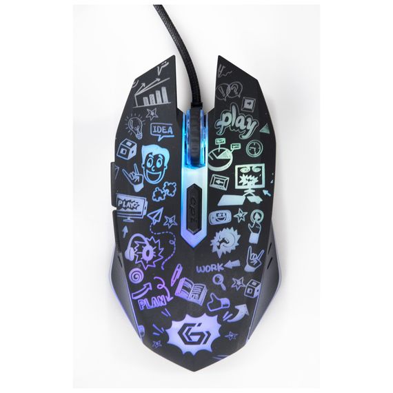 Мишка Gembird MUS-6B-GRAFIX-01 USB Black (MUS-6B-GRAFIX-01) | Зображення 1