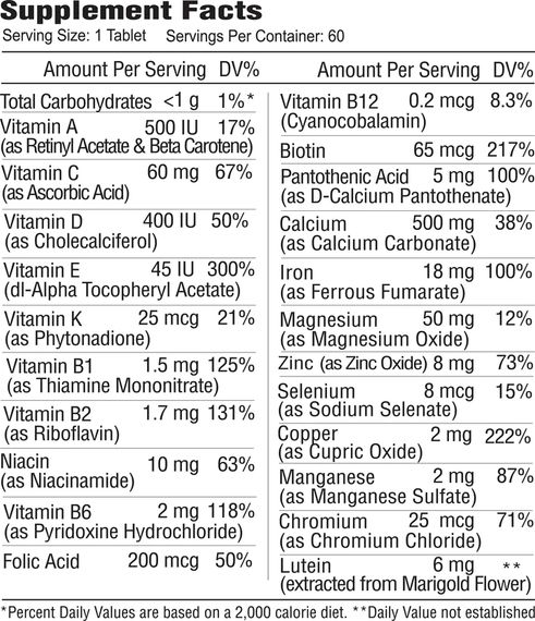 Мультивітаміни для жінок Earth's Creation Multivitamin for Women 60 таблеток | Зображення 2