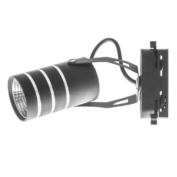 Светильник трековый поворотный LED 423/7W WW BK | Зображення 2