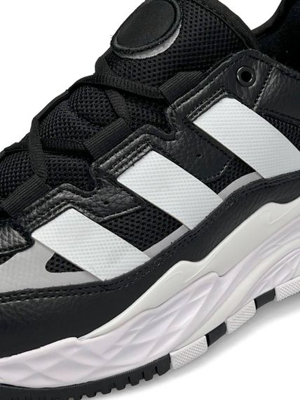 Чоловічі кросівки A-dida-s Niteball Black White Leather M, В'єтнам 44 28.5 см | Зображення 5