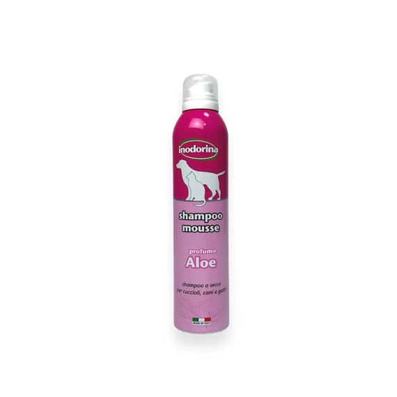 Шампунь-мус з екстрактом алое Inodorina Shampoo Mousse Aloe 300 мл
