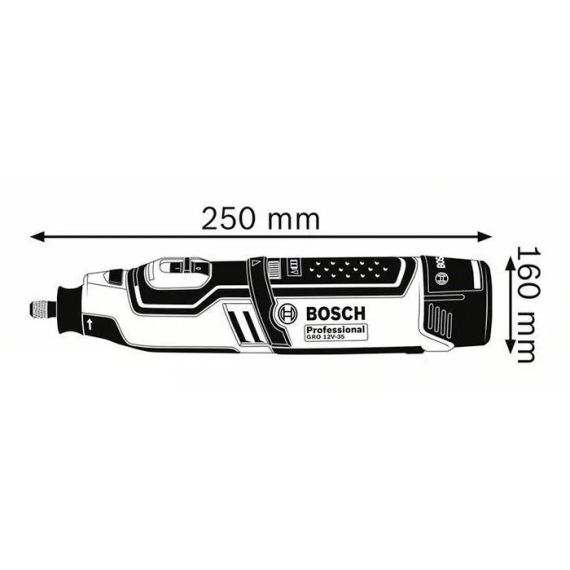Акумуляторна бормашина Bosch GRO 12V-35 (06019C5001) | Зображення 6
