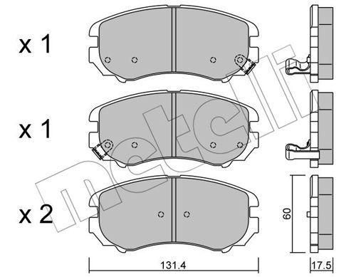 Колодки гальмівні передні Hyundai Sonata Elantra 01-11 ix20 10- Tucson Kia Sportage Carens 04- 22-0503-0 | Зображення 9