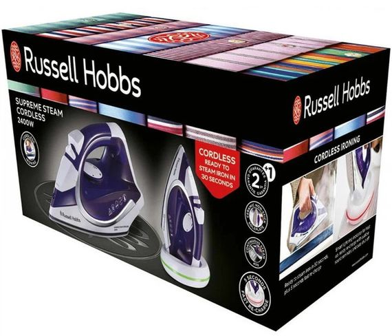 Утюг Russell Hobbs Supreme Steam Cordless 23300-56 2400 Вт сиреневый | Зображення 5