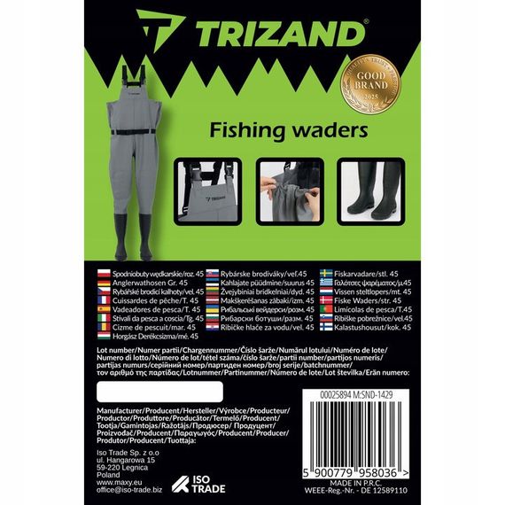 Комбінезон рибальський вейдерси Trizand 25894 р. 45 Заброди | Зображення 6