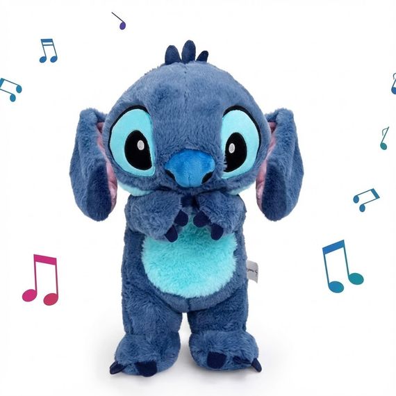 Інтерактивна м'яка іграшка Soft Toys «Стич» з підсвіткою, музикою й ефектом дихання, світиться, колискова | Зображення 3
