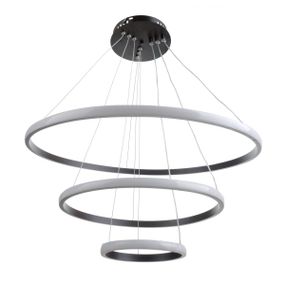 Люстра потолочная подвесная в холл LED BR-951S/3 78W WW BK