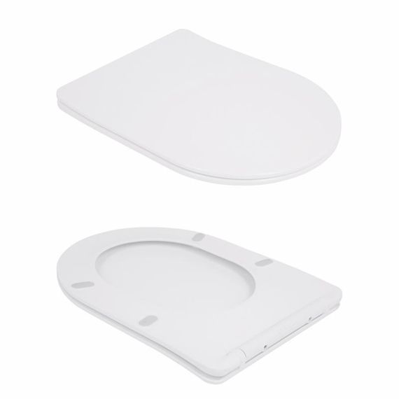 Унітаз-компакт Qtap Robin Ultra Quiet безобідковий із сидінням Soft-close QT13226089AW | Зображення 7