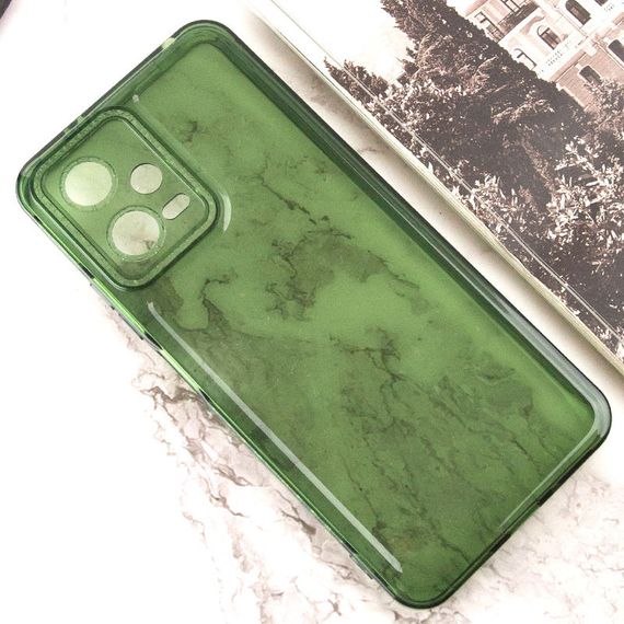 Чохол TPU Starfall Clear для Xiaomi Poco X5 5G / Redmi Note 12 5G Зелений | Зображення 3