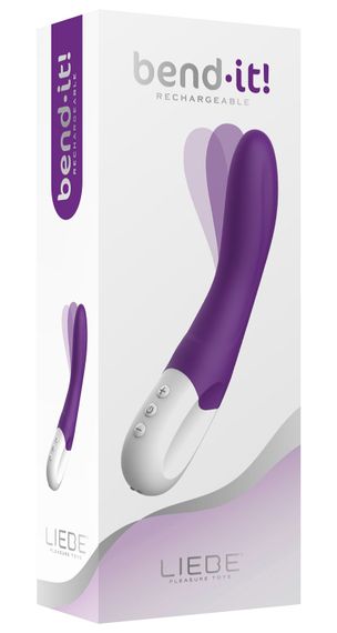 Вібратор точки G Liebe Bend It Rechargeable Purple, 10 режимів, дуже потужний, гнучкий стовбур | Зображення 3
