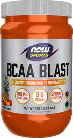 Амінокислоти NOW BCAA BLAST  600 GRAM  (TROPICAL PUNCH)