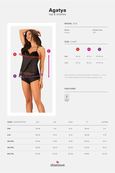 Комплект Obsessive Agatya S/M | Зображення 7