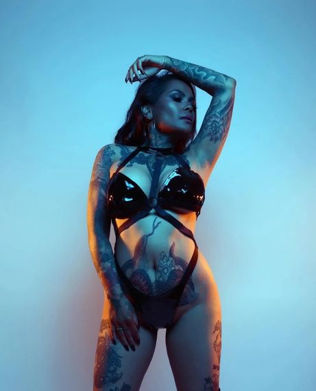 Боді з глянсовими шлейками Leg Avenue чорне, O/S Sex Aura | Зображення 8
