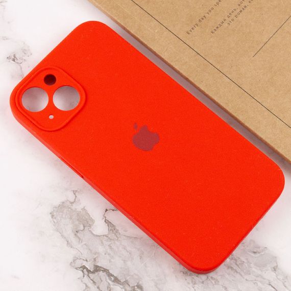 Чехол Silicone Case Full Camera Protective (AA) для Apple iPhone 14 (6.1") Красный / Red | Зображення 3