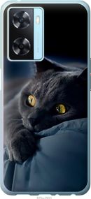 Чехол на Oppo A57s Дымчатый кот "825u-2931-17620"