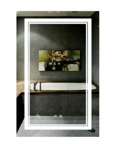 Дзеркало Qtap Cardinal з LED-підсвічуванням Touch QT0478C6080