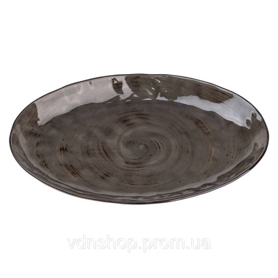 Тарелка фарфоровая плоская овальная 35 х 23.5 см сервировочное блюдо для нарезки Lugi HP23392 | Зображення 4