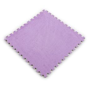 Пол-пазл плюшевый ФИОЛЕТОВЫЙ 60*60*1cm (D) SW-00002087