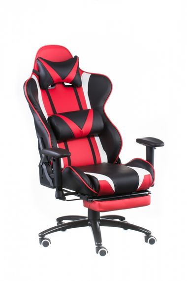 Кресло геймерское Special4You ExtremeRace blackred with footrest | Зображення 6
