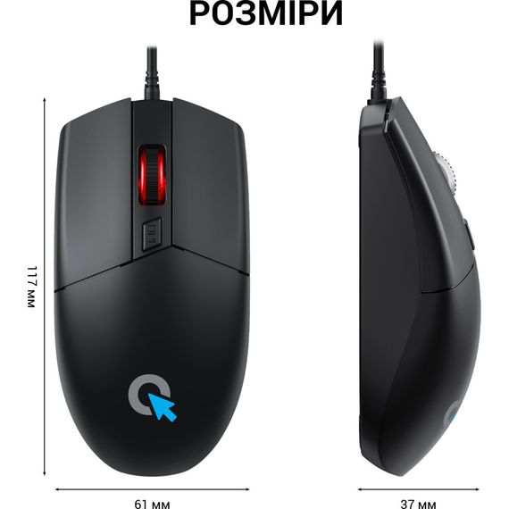 Мишка OfficePro M115 USB Black (M115) | Зображення 8