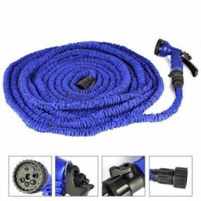Шланг садовый поливочный Magic Hose саморастягивающийся 30 м стрейч Икс Хоз мягкий для полива