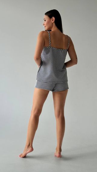 Піжамний комплект білий з чорними візерунками | Зображення 5