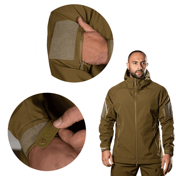 Куртка Stalker SoftShell Койот (7346), XXXL | Зображення 4