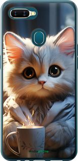 Чохол на Oppo A5S Білий кіт "5646u-1892-2448"