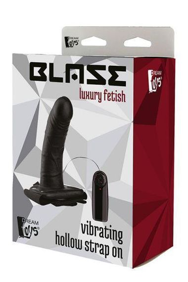 Страпон-фаллопротез BLAZE VIBRATING HOLLOW STRAP-ON Sex Aura | Зображення 2