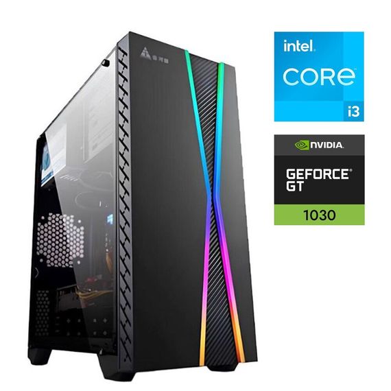 Комп'ютер Golden Field M8B Tower / Intel Core i3-12100F (4 (8) ядра по 3.3 - 4.3 GHz) / 16 GB DDR4 / 512 GB SSD M.2 / nVidia GeForce GT 1030, 2 GB GDDR5, 64-bit