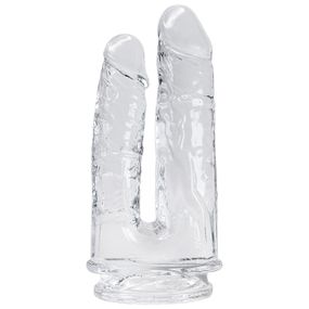 Прозрачный фаллоимитатор Alive Imperium Jelly Dildo для двойного проникновения, Прозрачный