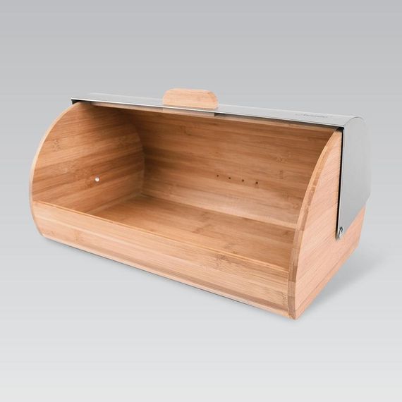 Хлебница деревянная Maestro MR-1673S с крышкой из нержавеющей стали | Зображення 2