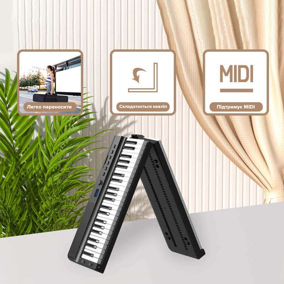 Складане цифрове піаніно (в комплекті з чохлом) Harmony 88FW | Зображення 3