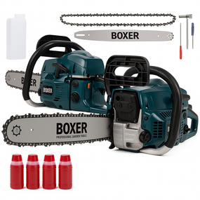 Бензопила Boxer BX-102 5,9 КВт З Двома Напрямними І Ланцюгами VD-61