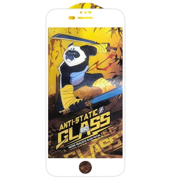 Захисне скло 5D Anti-static Panda (тех.пак) для Apple iPhone 7 / 8 / SE (2020) (4.7") | Зображення 1