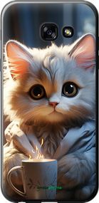 Чохол на Samsung Galaxy A5 (2017) Білий кіт "5646t-444-2448"