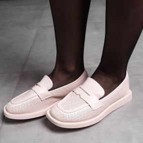 Лоферы женские Fashion Harris 3590 40 размер 25,5 см Бежевый