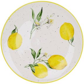 Керамічна тарілка Juicy lemons D=24