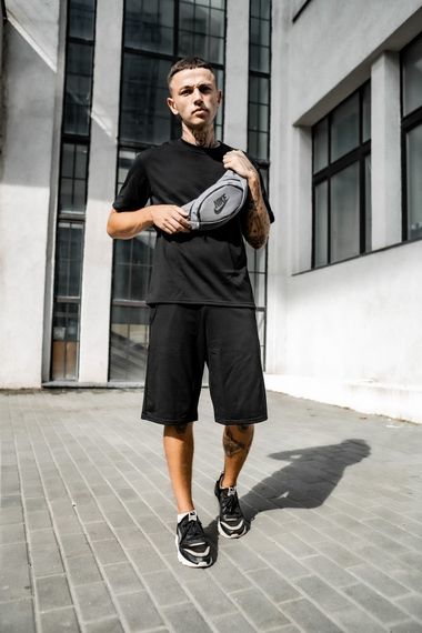 Бананка серая Nike (накатка) | Зображення 3