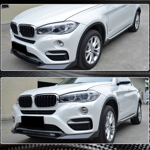 Накладка на передній бампер FRP V3 (Base) для BMW X6 F-16 2014-2019 рр | Зображення 2