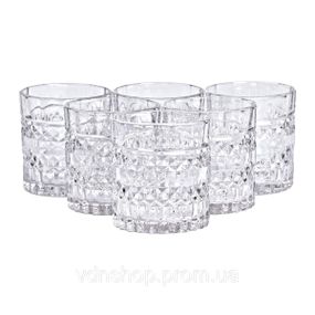 Склянки 220 мл набір 6 шт для напоїв, лимонаду, коктейлів HP-YH-34