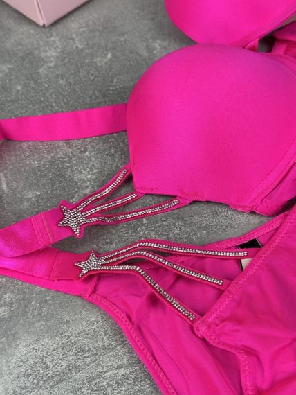 Комплект Victoria's Secret Starstruck Shine Strap Push-Up Bra неоновий kk8072 | Зображення 1