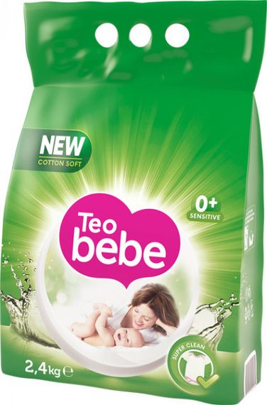 Пральний Порошок Teo Bebe Sensitive Green 2,4 Кг (3800024020629)