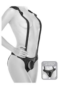 Трусики для страпону Pipedream Body Dock з підтяжками, чорні Sex Aura