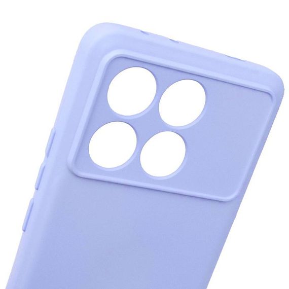 Чохол TPU GETMAN Liquid Silk Full Camera для Xiaomi Poco X6 Pro Бузковий / Light purple | Зображення 1