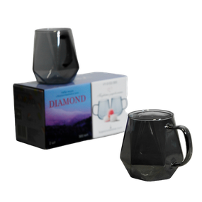 Набор чашек VT-5102-300 DIAMOND из боросиликатного стекла – 2 шт. 300 мл